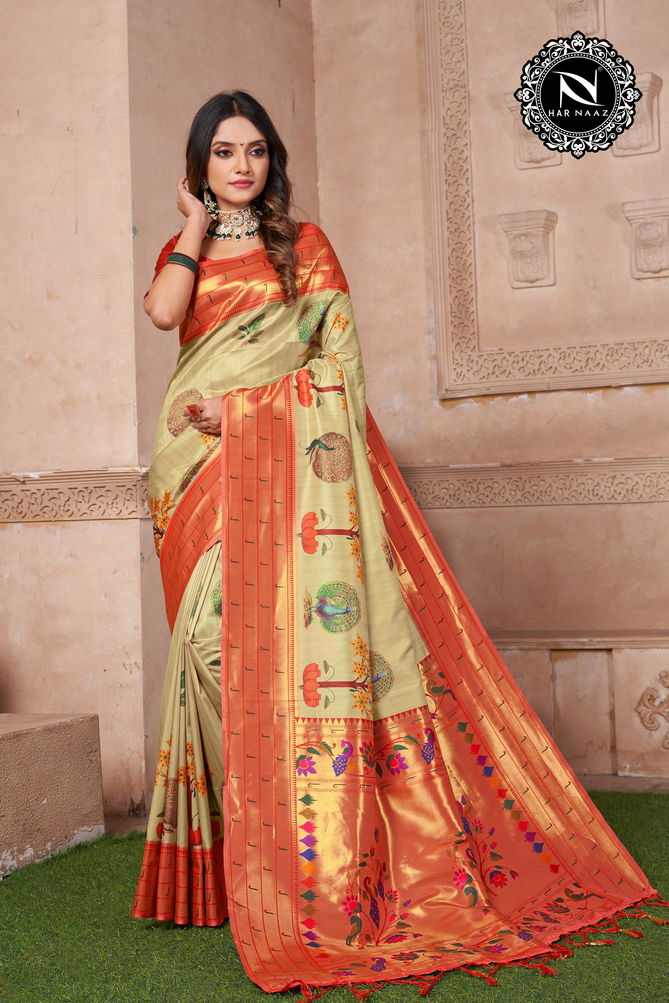 Har Naaz Paithani Silk Designer Sarees Catalog
